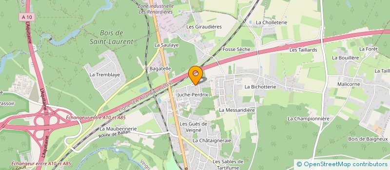 localisation de l'entreprise AS DE COEUR à VEIGNE