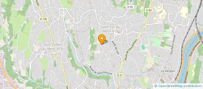 localisation de l'entreprise AS DE COEUR  SAINT-CYR-AU-MONT-D'OR