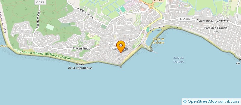 localisation de l'entreprise AS DE LIRE  LA TRANCHE-SUR-MER