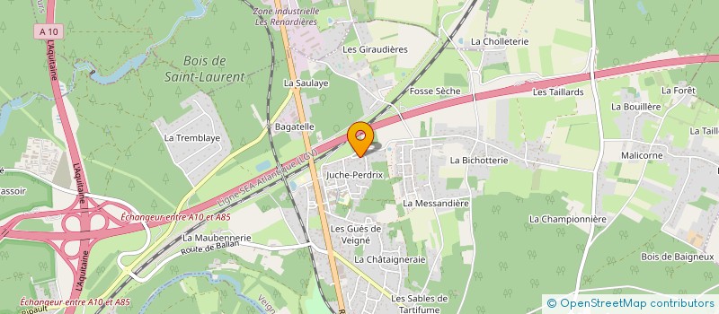 localisation de l'entreprise AS DE TREFLE à VEIGNE