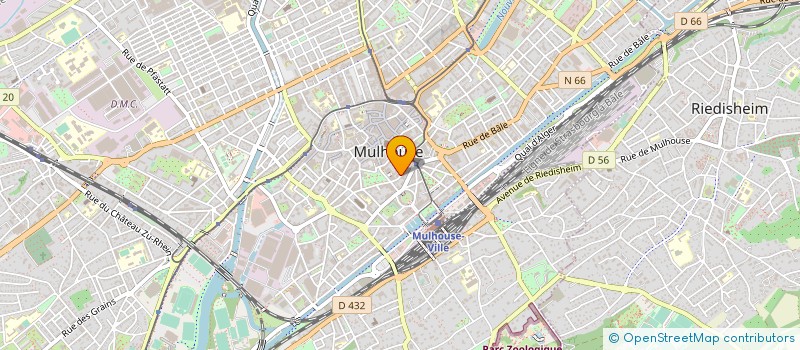 localisation de l'entreprise AS DE TREFLE à MULHOUSE