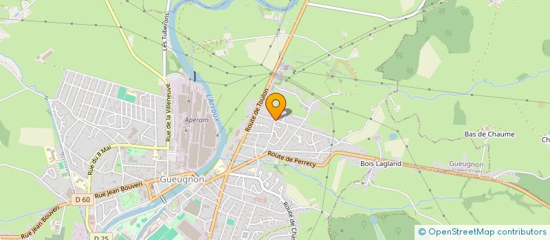 localisation de l'entreprise AS DE TREFLE AM  GUEUGNON