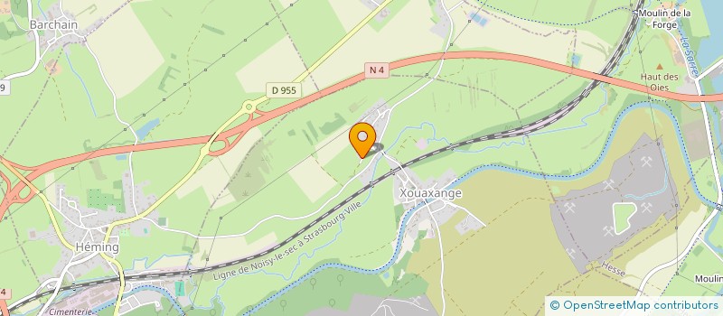 localisation de l'entreprise AS DEBOSSELAGE  XOUAXANGE