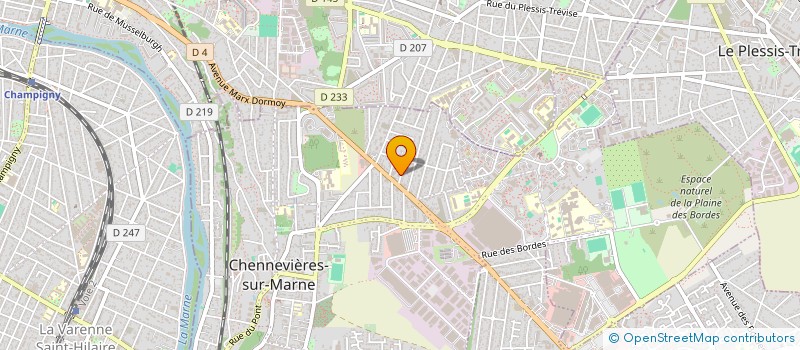 localisation de l'entreprise AS DISTRIBUTION  CHENNEVIERES-SUR-MARNE