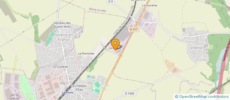 localisation de l'entreprise AS.DISTRIBUTION à LOUVRES