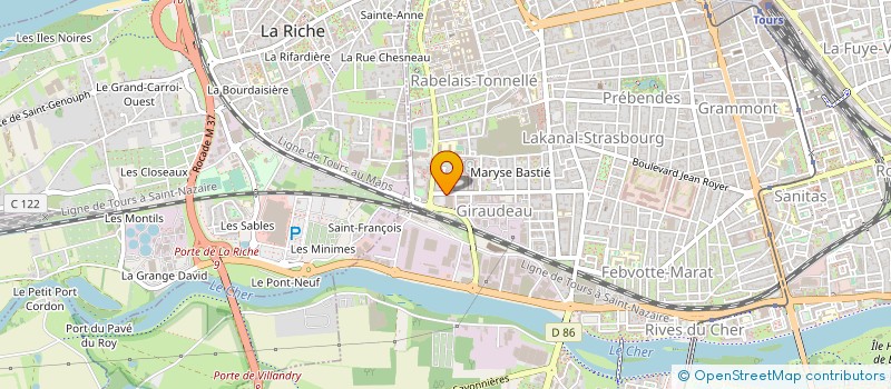 localisation de l'entreprise AS DISTRITOURS à TOURS