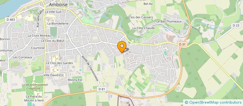 localisation de l'entreprise AS DU CARREAU  AMBOISE