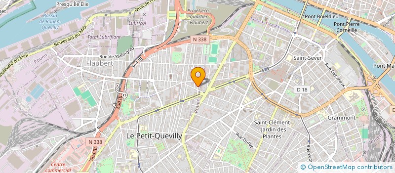 localisation de l'entreprise AS-DU COEUR  LE PETIT-QUEVILLY