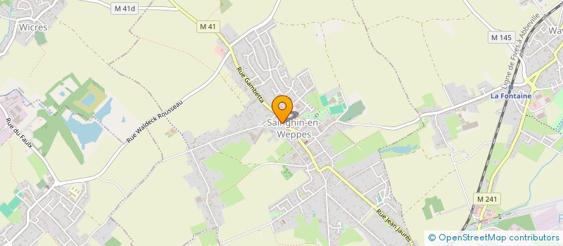 localisation de l'entreprise AS DU SERVICE  SAINGHIN-EN-WEPPES