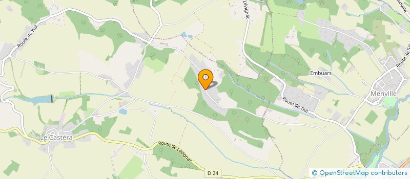 localisation de l'entreprise AS ELEC  LE CASTERA