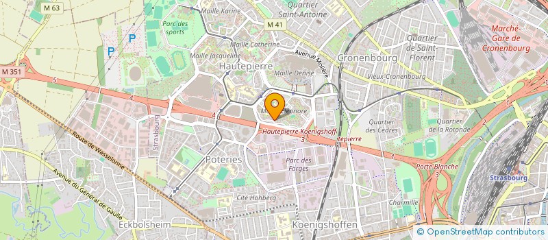 localisation de l'entreprise AS ELECTRICITE SARL  STRASBOURG