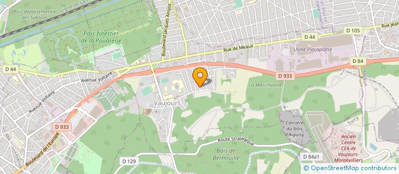 localisation de l'entreprise AS ENERGIE  VAUJOURS