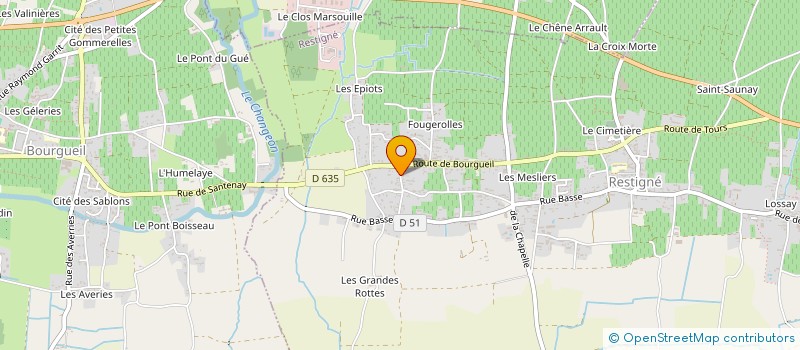 localisation de l'entreprise AS ENERGIE SERVICE  RESTIGNE