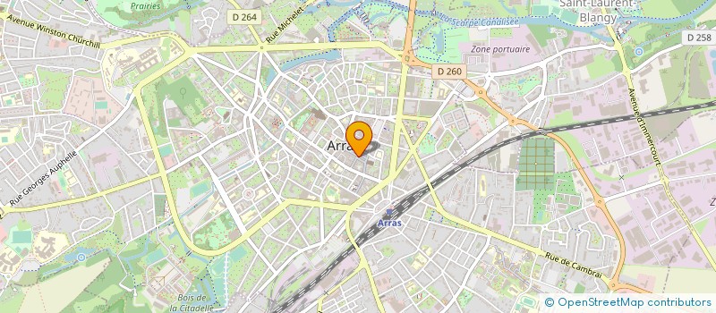 localisation de l'entreprise AS ET ASSOCIES 5 à ARRAS