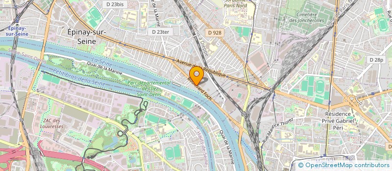 localisation de l'entreprise AS ET CIE BLANCHISSERIE à EPINAY-SUR-SEINE