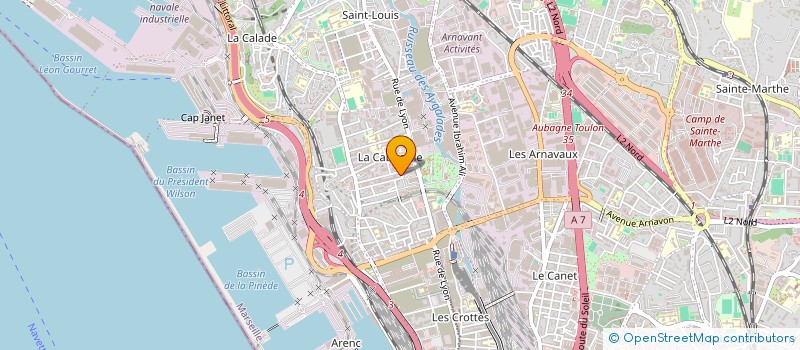 localisation de l'entreprise AS-ETANCH  MARSEILLE