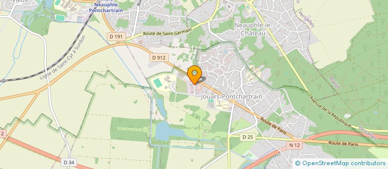 localisation de l'entreprise AS EVOLUTION IMMO  JOUARS-PONTCHARTRAIN