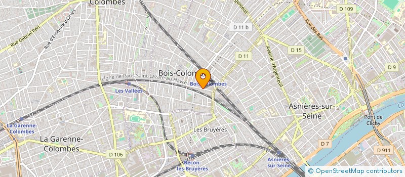 localisation de l'entreprise AS EXPRESS TRANSPORTS à BOIS-COLOMBES