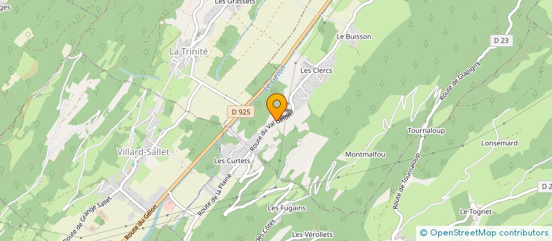 localisation de l'entreprise AS FAMILLE  VILLARD-LEGER