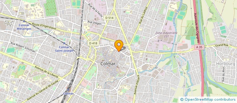 localisation de l'entreprise AS FERMETURES à COLMAR