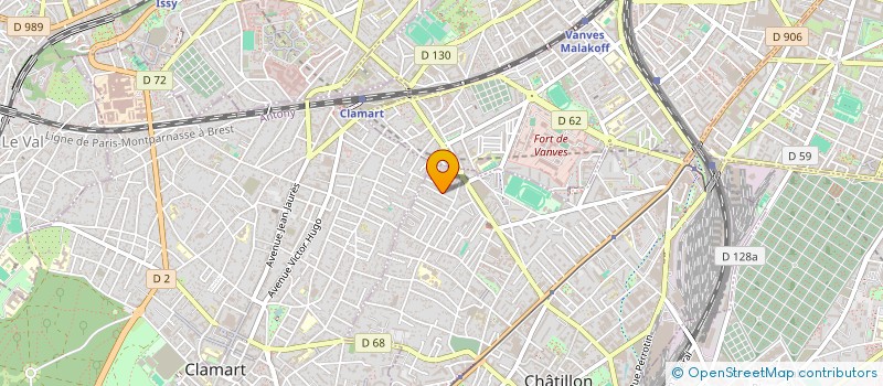 localisation de l'entreprise AS FIBRE RESEAU à CHATILLON