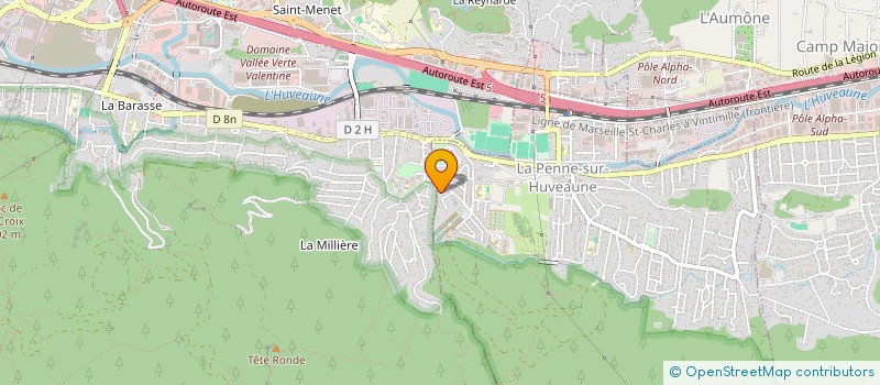 localisation de l'entreprise AS FIRST  LA PENNE-SUR-HUVEAUNE