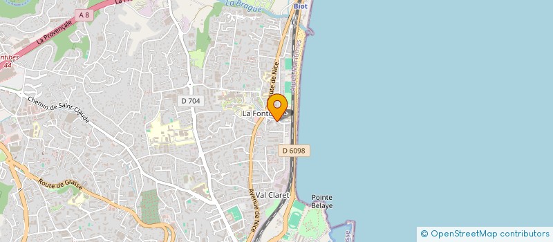 localisation de l'entreprise AS FONTONNE ANTIBES à ANTIBES