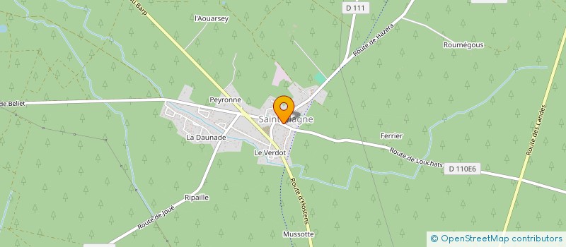 localisation de l'entreprise AS FOOTBALL AMERICAIN DE FLAG ET DE CHEERLEAGING DE SAINT MAGNE  SAINT-MAGNE