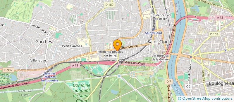 localisation de l'entreprise AS FR DES CAPIT NAVIRES AFCAN à SAINT-CLOUD