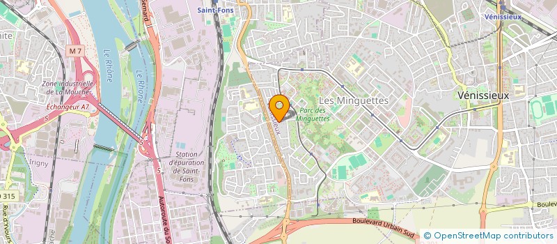 localisation de l'entreprise AS FROID ET CLIMATISATION  VENISSIEUX