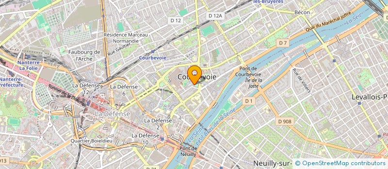 localisation de l'entreprise AS G CONSEIL  COURBEVOIE