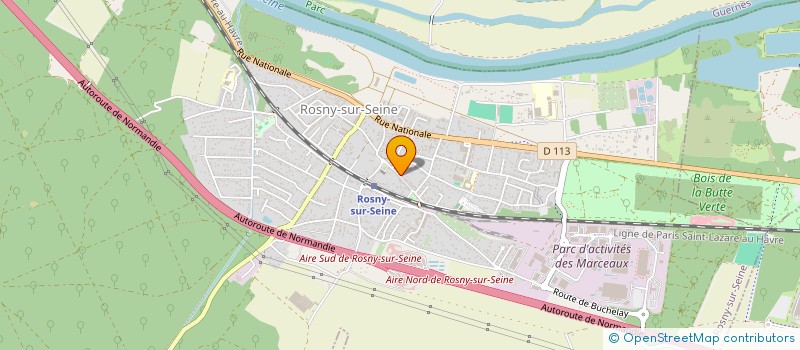 localisation de l'entreprise AS G-ZEUS  ROSNY-SUR-SEINE