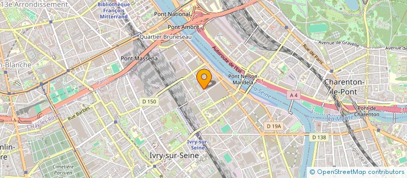 localisation de l'entreprise AS GARDEN EVENTS  IVRY-SUR-SEINE