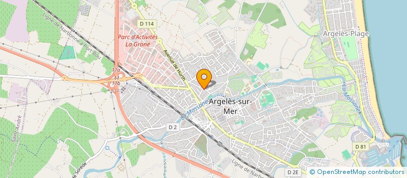 localisation de l'entreprise AS GAZELEC GOLF AUDE PYRENEES-ORIENTALES  ARGELES-SUR-MER