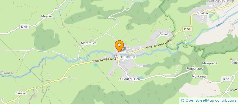 localisation de l'entreprise AS GESTION à MARMANHAC