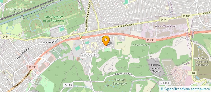 localisation de l'entreprise AS GLACONS  VAUJOURS