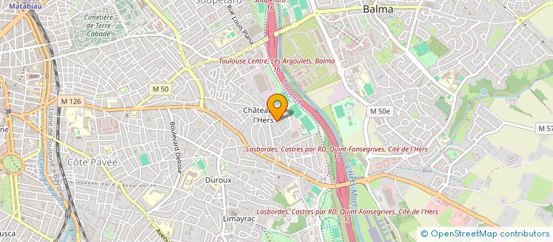 localisation de l'entreprise AS HERSOISE à TOULOUSE