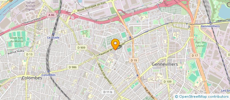 localisation de l'entreprise AS HIR AND SPA  ASNIERES-SUR-SEINE