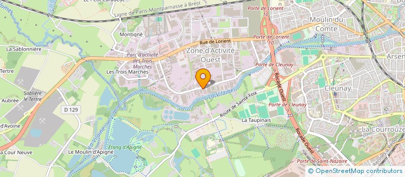 localisation de l'entreprise AS HOLDING  RENNES