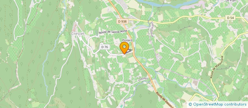 localisation de l'entreprise AS HORIZONS  CRESTET