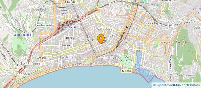 localisation de l'entreprise AS IMMO à NICE