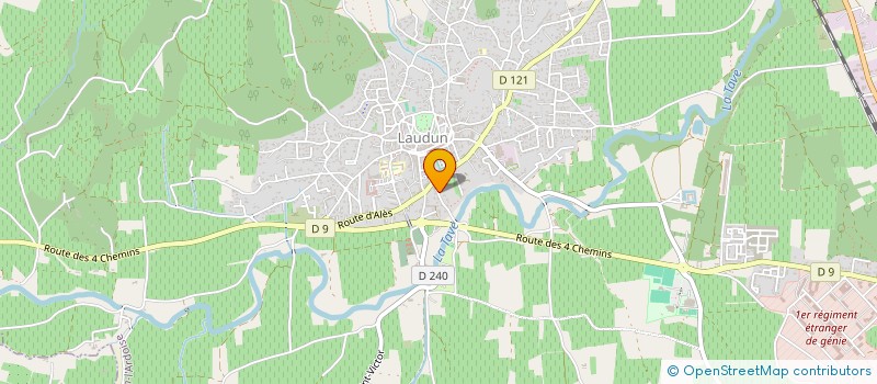 localisation de l'entreprise AS IMMO  LAUDUN-L'ARDOISE