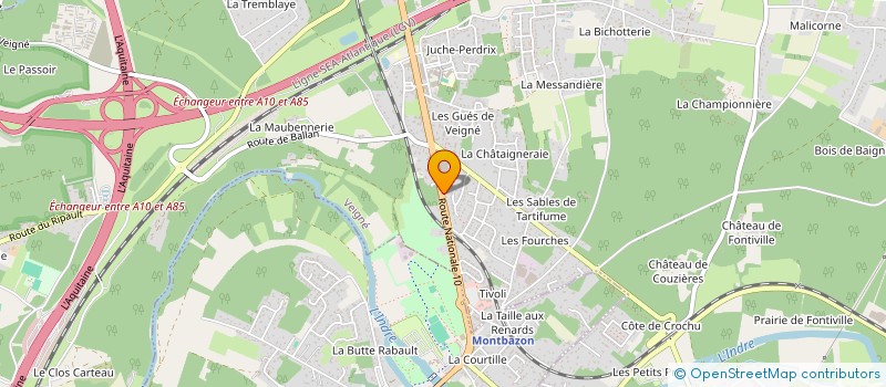 localisation de l'entreprise AS IMMO à VEIGNE