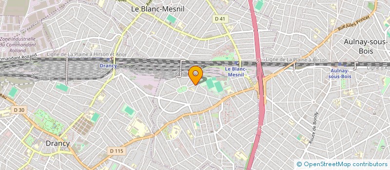 localisation de l'entreprise AS IMMO à LE BLANC-MESNIL