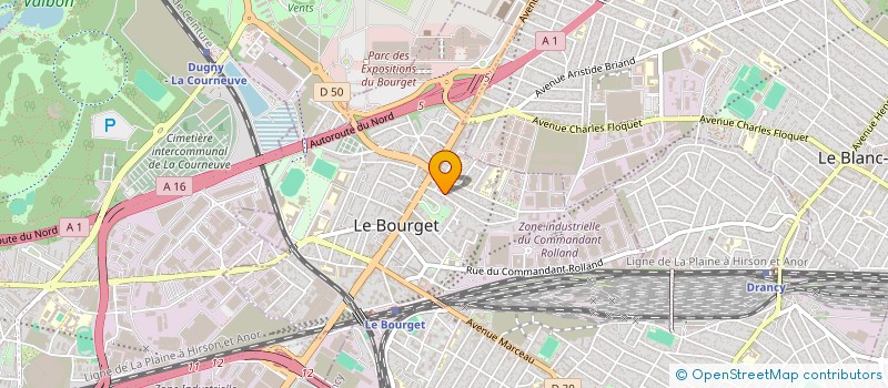 localisation de l'entreprise AS IMMO à LE BOURGET