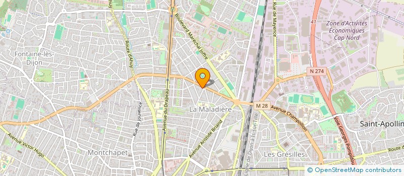 localisation de l'entreprise AS IMMO à DIJON