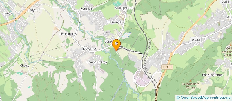 localisation de l'entreprise AS IMMO  MARGENCEL