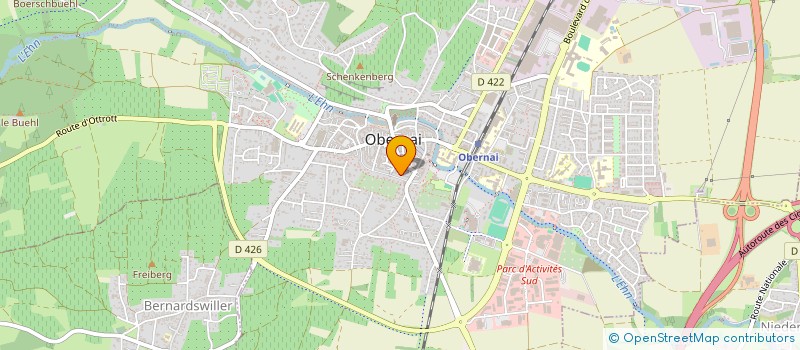 localisation de l'entreprise AS IMMO  OBERNAI