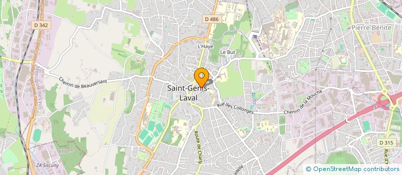 localisation de l'entreprise AS IMMO  SAINT-GENIS-LAVAL