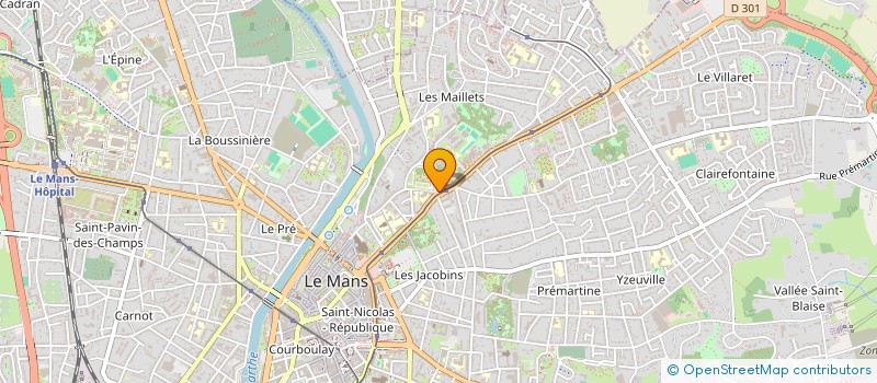 localisation de l'entreprise AS IMMOBILIER  LE MANS